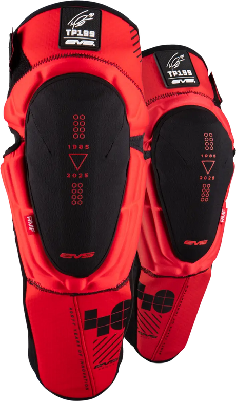Tp199 Knee/Shin Guard Pair Le 40th Anniv Red Lg/Xl - EVS