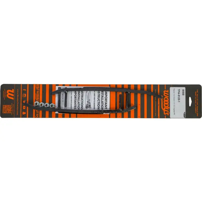 Automotive trim molding with mounting hardware for trail blazer round bar or round bar runners