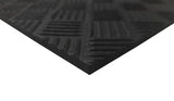 Textured black rubber mat for pickup truck bed with automat bar rubber TR1-043-11