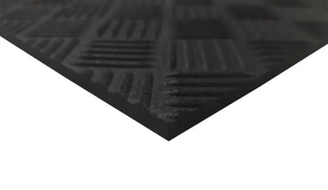 Textured black rubber mat for pickup truck bed with automat bar rubber TR1-043-11