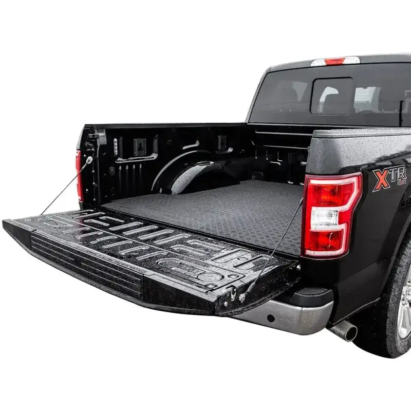 Black pickup truck bed with open tailgate on Legend Fleet TR2-043-11
