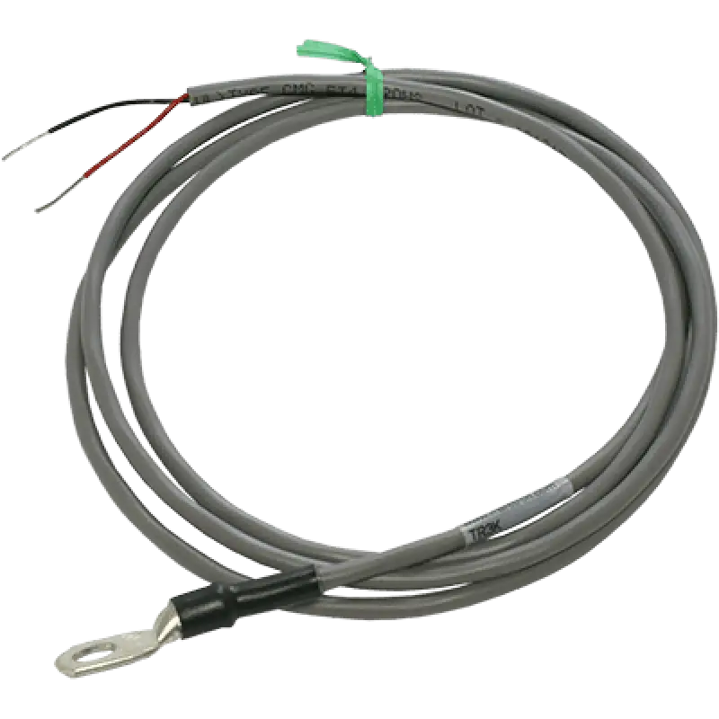 Gray cable with exposed wires and terminal lug for TR3K Maretron Ring bolt temp probe