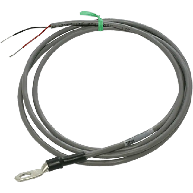 Gray cable with exposed wires and terminal lug for TR3K Maretron Ring bolt temp probe