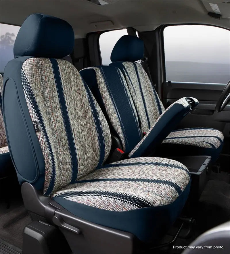 Dark blue patterned fabric seat cover for Toyota TR49-48 BLACK FIA Tr Front Bucket Seat Cover