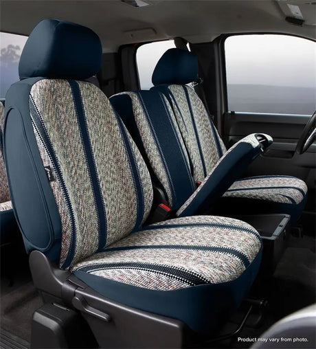 Dark blue patterned fabric seat cover for Toyota TR49-48 BLACK FIA Tr Front Bucket Seat Cover