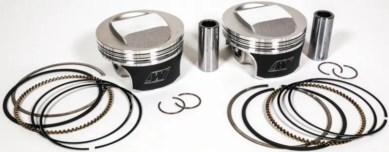 WISECO Tracker Piston Kit Evo Flat Big Twin 1340 8.5:1 +.010 for Powersports