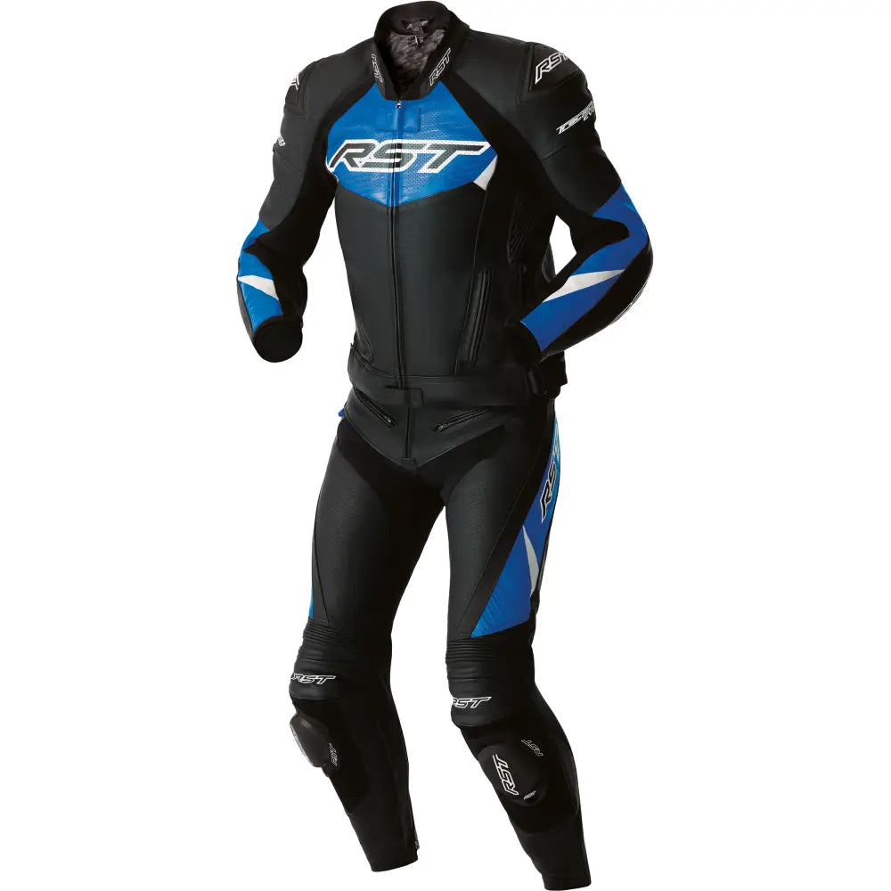 Tractech Evo D3o Jacket Blk/Blue Leather 3x