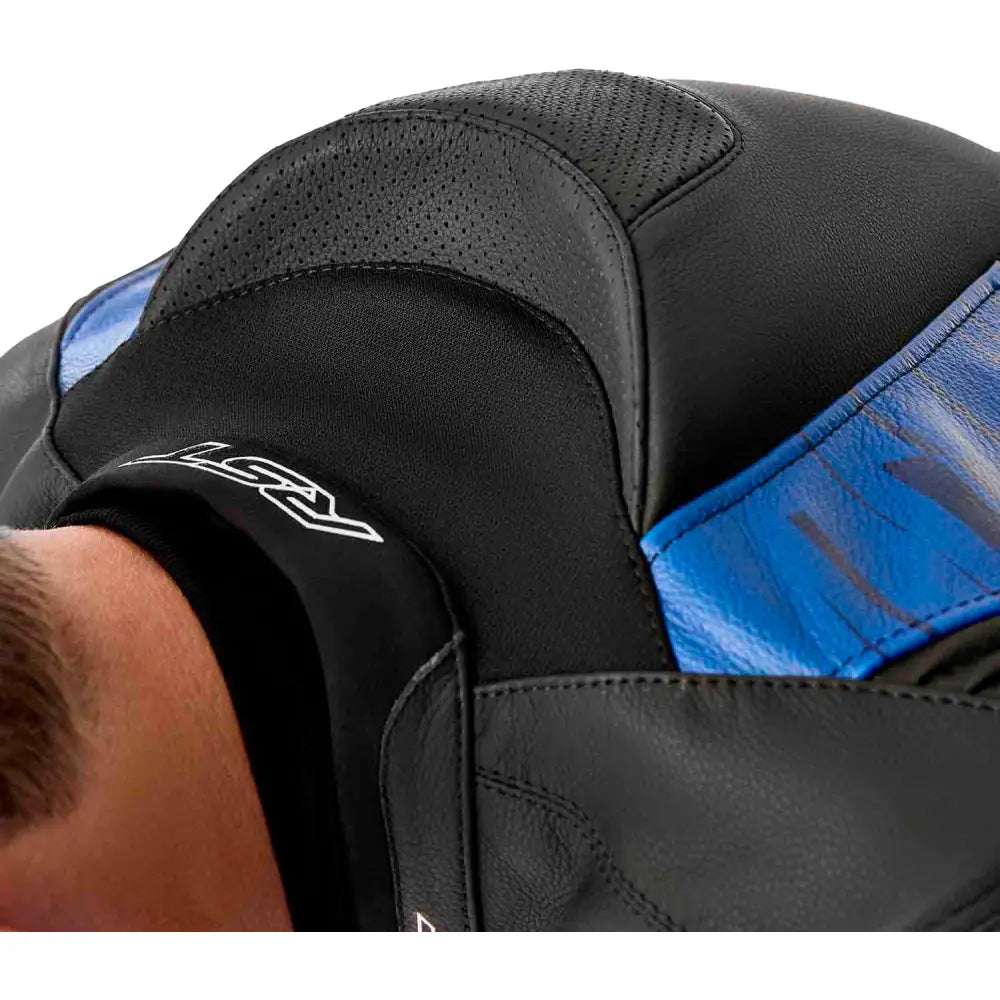 Tractech Evo D3o Jacket Blk/Blue Leather Sm