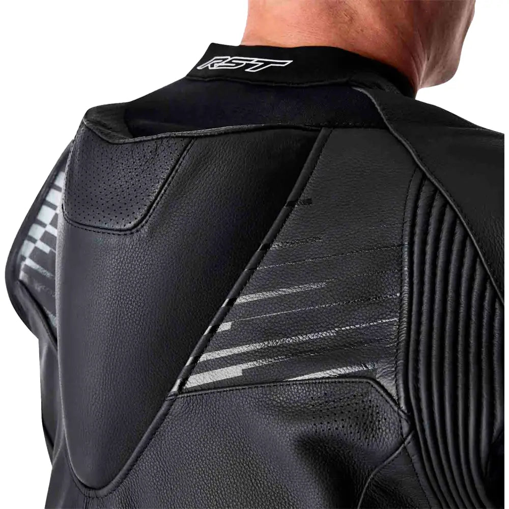 Tractech Evo D3o Jacket Blk/Whi Leather 3x