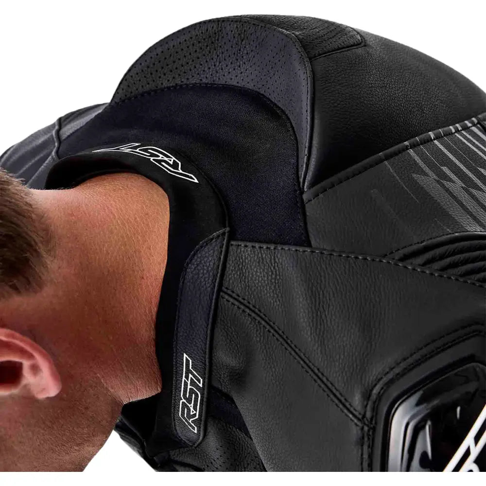 Tractech Evo D3o Jacket Blk/Whi Leather Lg