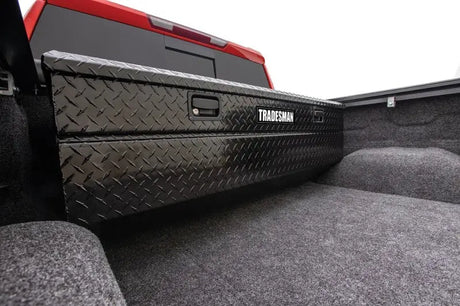Tradesman Aluminum Flush Mount Truck Tool Box (56in.) - Black - & Automotive