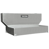 Silver diamond plate truck tool box on Tradesman Aluminum Liquid Storage Tank