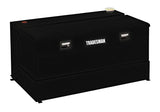 Black metal storage chest in Tradesman Aluminum L-Shape Liquid Storage Tank Combo