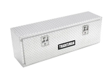 Tradesman Aluminum Top Mount L-Wing Box with diamond plate design for durable storage