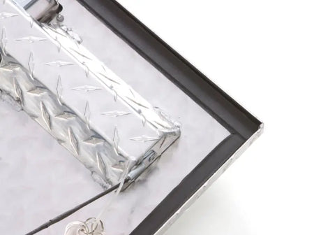 Shiny Tradesman Aluminum Top Mount L-Wing Box for tools on a 60in. mount l-wing system