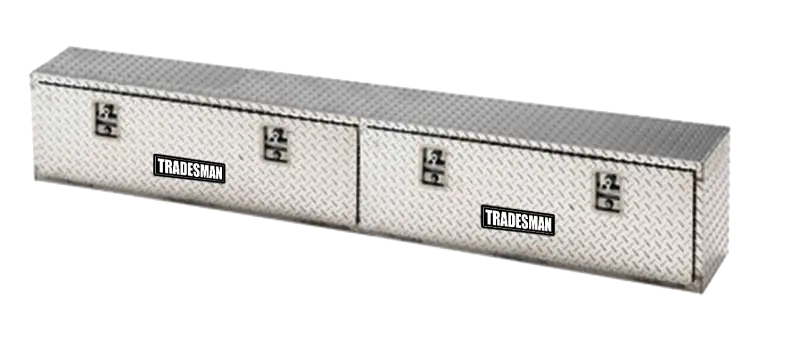 Tradesman Aluminum Top Mount L-Wing Box (72in.) - Brite - Truck & Automotive