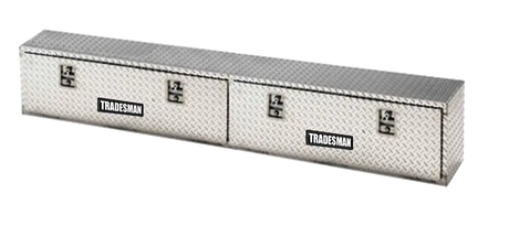 Tradesman Aluminum Top Mount L-Wing Box (72in.) - Brite - Truck & Automotive