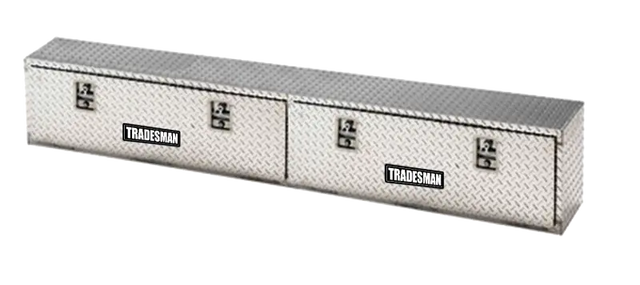 Tradesman Aluminum Top Mount L-Wing Box (72in.) - Brite - Truck & Automotive