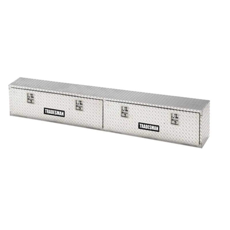 Tradesman Aluminum Top Mount L-Wing Box (90in.) - Brite - 8190T