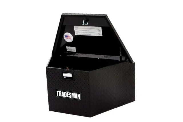 Tradesman Aluminum Trailer Tongue Storage Box (16in.) - Black - Truck & Automotive