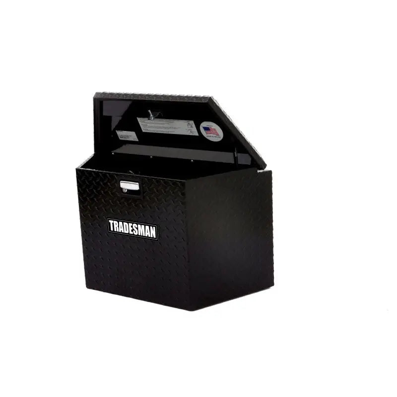 Tradesman Aluminum Trailer Tongue Storage Box (21in.) - Black - 76134T