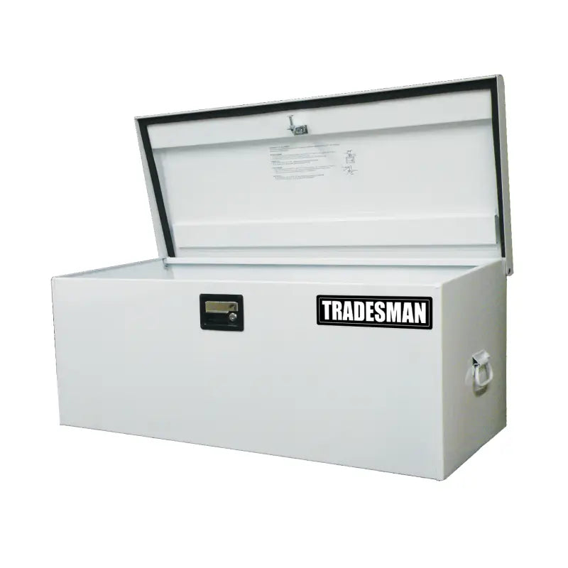 Tradesman 88048 Tradesman Steel Job Site Box/Chest (Light Duty/Large) (42.75in.) - White - 88048
