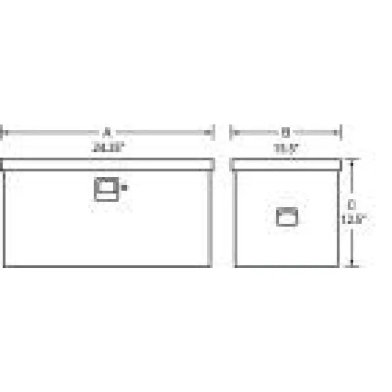 Tradesman Steel Job Site Box/Chest (Light Duty/Small) (24in.) - White - 88024T