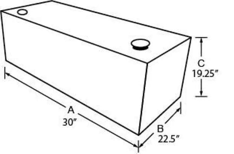 Tradesman Steel Rectangular Liquid Storage Tank - Black - 73055