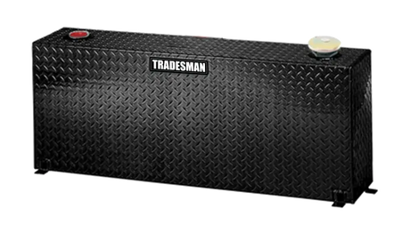 Tradesman Steel Rectangular Liquid Storage Tank (Full Size) - Black - Truck & Automotive