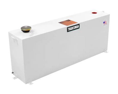 Tradesman Steel Rectangular Liquid Storage Tank (Full Size) - White - Truck & Automotive