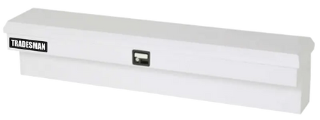 Tradesman Steel Side Bin Truck Tool Box (48in.) - White - & Automotive