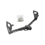 Trailer Hitch Rear Class III; Round Tube Welded; 2 Inch Receiver; 4500 Pound Weight Carrying Capacity/ 675 Tongue