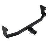 Black metal trailer hitch rear Class III with 2-inch receiver for heavy-duty towing