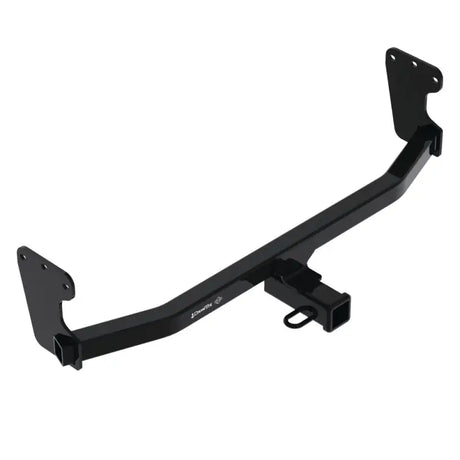 Black metal trailer hitch rear Class III with 2-inch receiver for heavy-duty towing