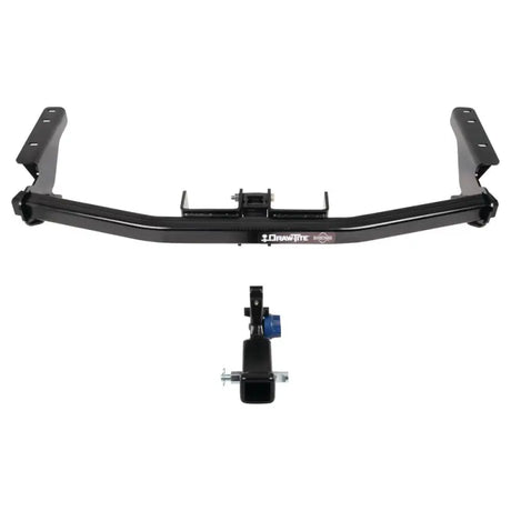 Black trailer hitch rear Class III with 2-inch receiver and ball mount for towing