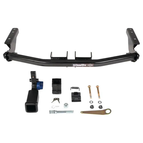 Black trailer hitch rear Class III with accessories, 2-inch receiver, 3500 lbs capacity