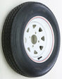 Trailer Tire And Wheel Assembly White 