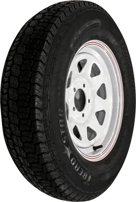 Trailer Tire And Wheel Assembly White 