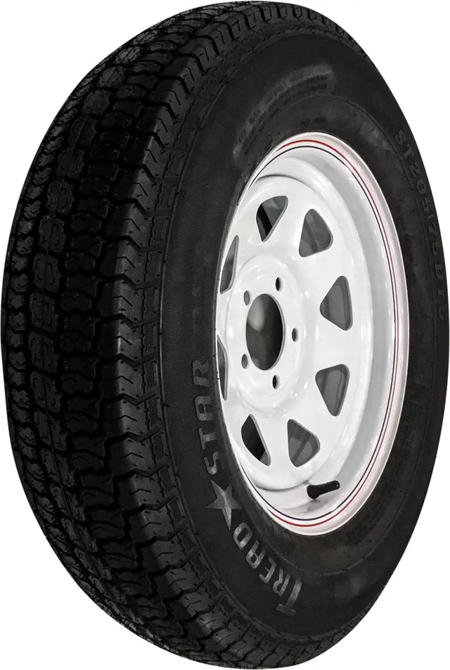 Trailer Tire And Wheel Assembly White 