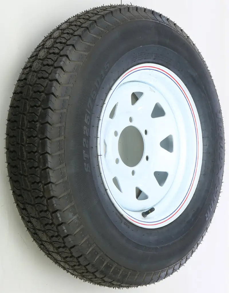 Trailer Tire And Wheel Assembly White 