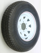 Trailer Tire And Wheel Assembly White 