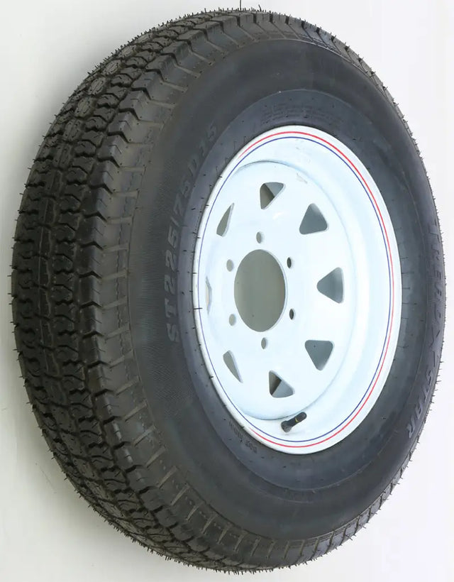 Trailer Tire And Wheel Assembly White 