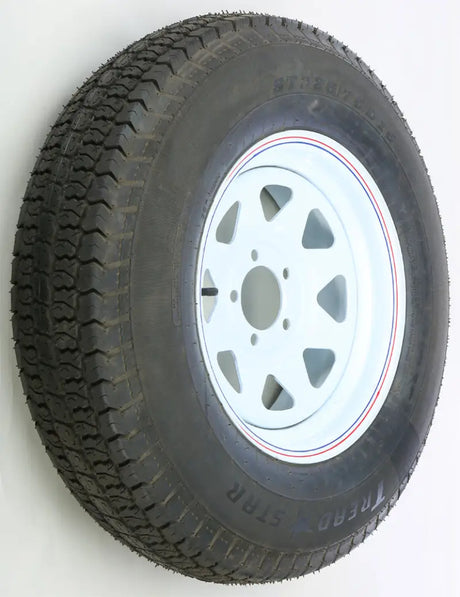 Trailer Tire And Wheel Assembly White 