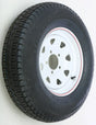 Trailer Tire And Wheel Assembly White 