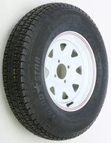 Trailer Tire And Wheel Assembly White 