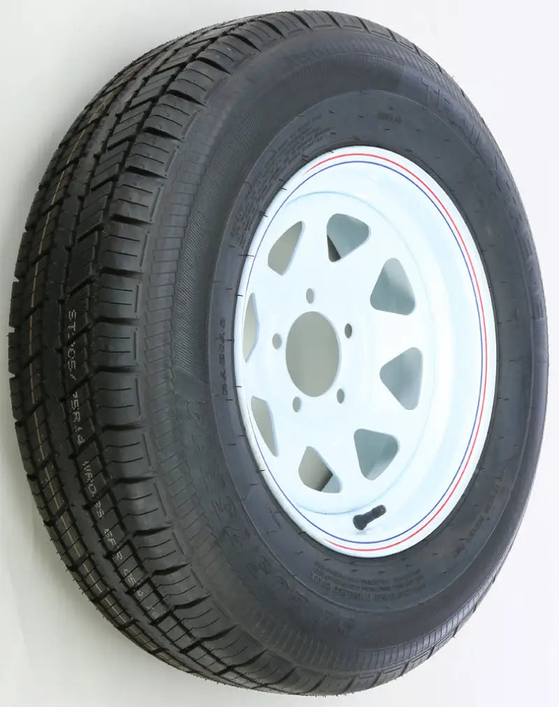 Trailer Tire And Wheel Assembly White 