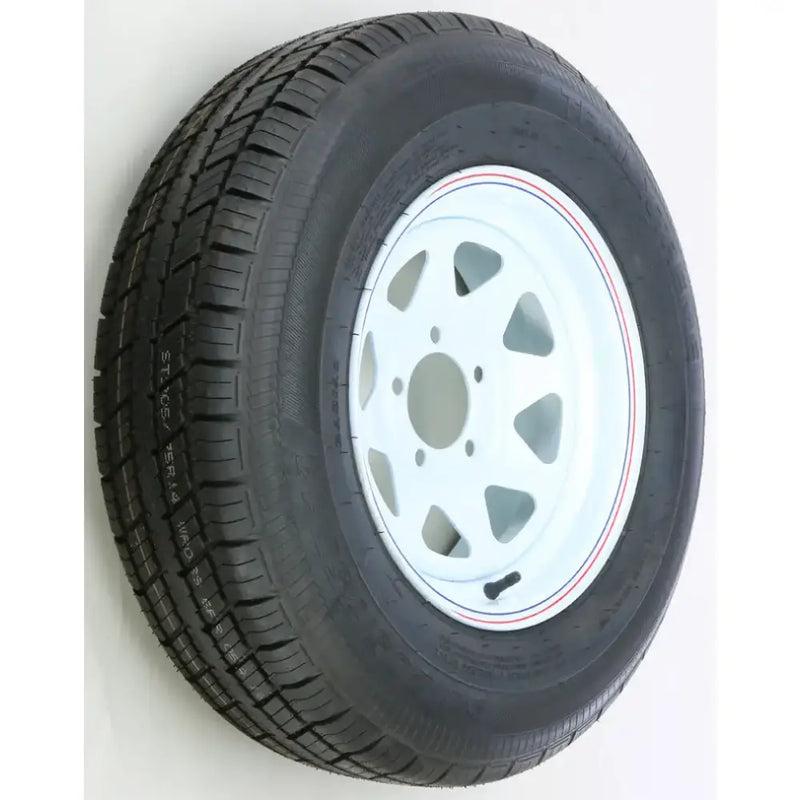 Trailer Tire And Wheel Assembly White 