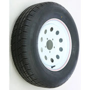 Trailer Tire And Wheel Assembly White 