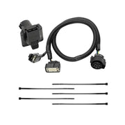 Trailer wiring connector with zip ties for 7-way replacement OEM wiring harness
