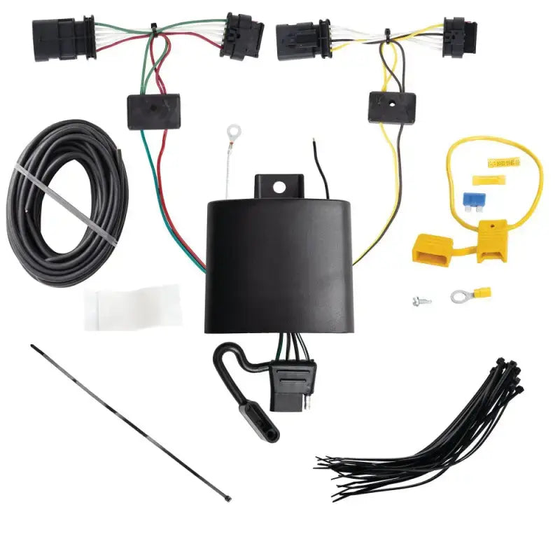 Trailer Wiring Connector T-One Assembly With Circuit Protected Modulite HD Module; 4-Way Flat - Truck & Automotive